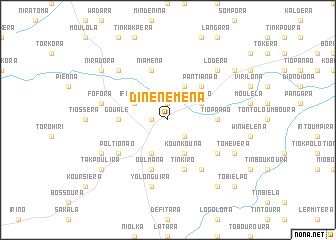 map of Dinénéména