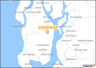map of Dineshpur