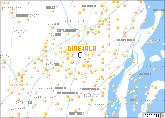 map of Dinewāla