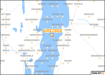 map of Dinézogo
