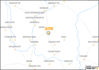 map of Diné