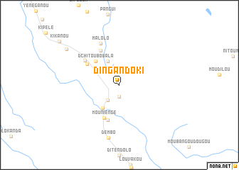 map of Dinga Ndoki