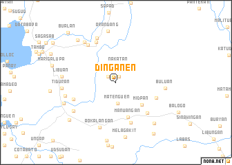 map of Dinganen