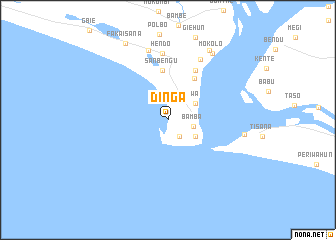 map of Dinga