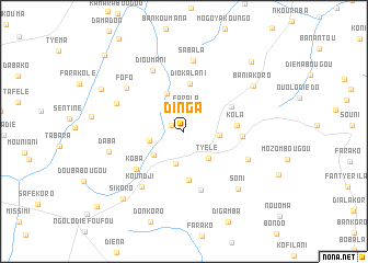 map of Dinga