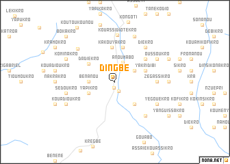 map of Dingbé