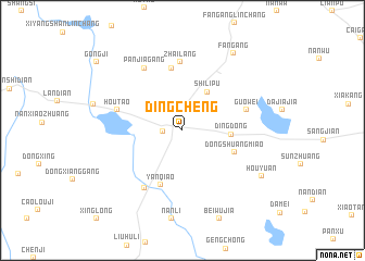 map of Dingcheng