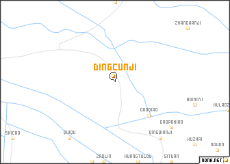 map of Dingcunji