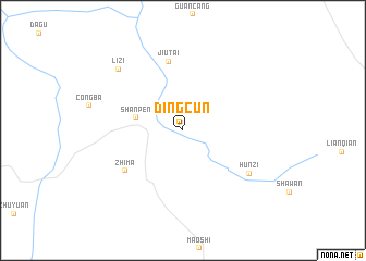 map of Dingcun