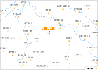 map of Dingcun