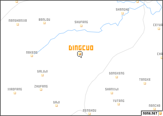 map of Dingcuo