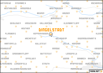 map of Dingelstädt