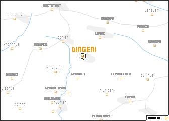 map of Dîngeni