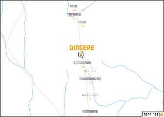 map of Dingéré