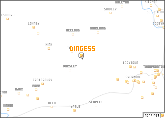 map of Dingess