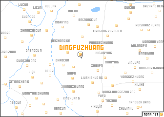 map of Dingfuzhuang