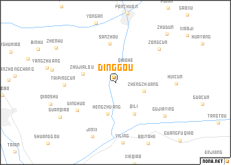 map of Dinggou