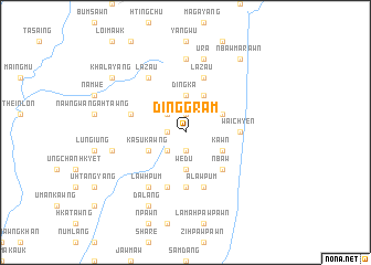 map of Dinggram