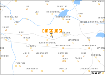 map of Dingguosi