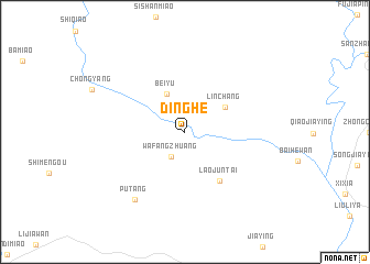 map of Dinghe