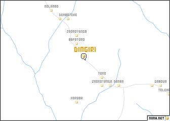 map of Dingiri