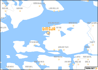 map of Dingja