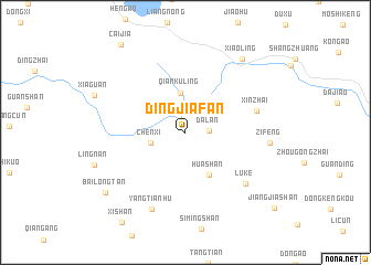 map of Dingjiafan