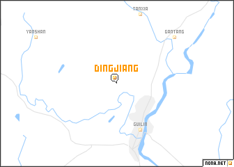 map of Dingjiang