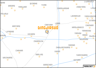 map of Dingjiasuo