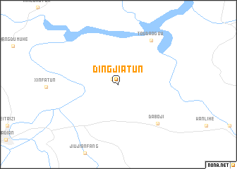 map of Dingjiatun