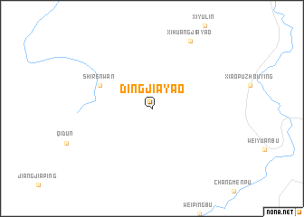 map of Dingjiayao