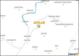 map of Dingjia