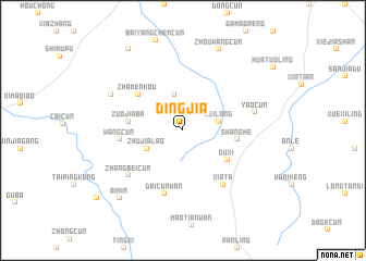 map of Dingjia