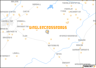 map of Dingler Crossroads