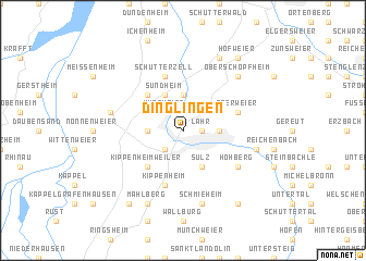 map of Dinglingen