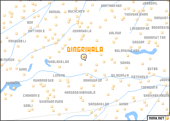 map of Dingrīwāla