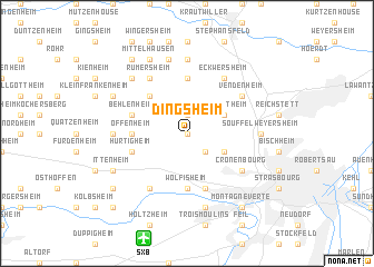 map of Dingsheim