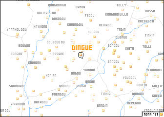 map of Dingué