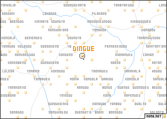 map of Dingué