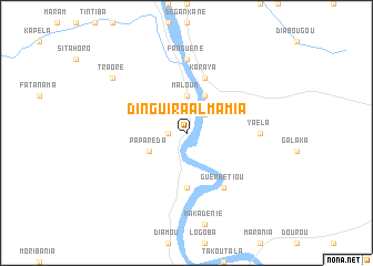 map of Dinguira Almamia