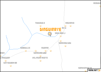 map of Dinguiraye