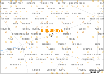 map of Dinguiraye