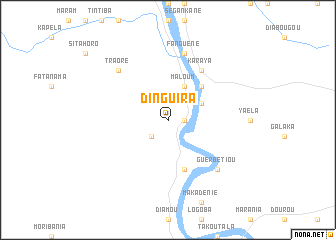 map of Dinguira