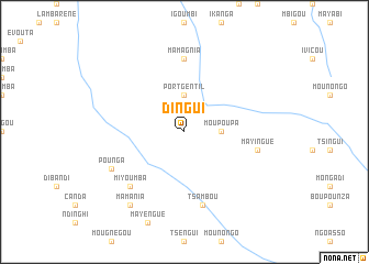 map of Dingui