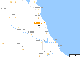 map of Dingxin