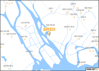 map of Dingxi