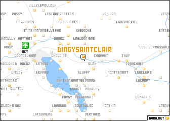 map of Dingy-Saint-Clair
