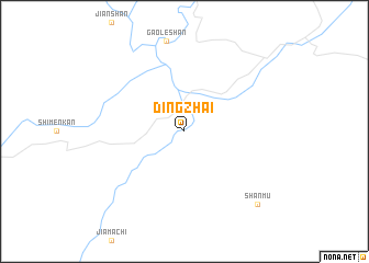 map of Dingzhai