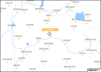 map of Dingzhai