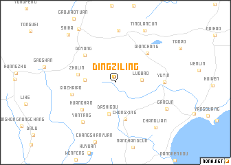 map of Dingziling